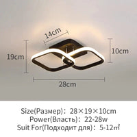 Plafonniers LED Surface pour Maison | Marco Lucetti E-Noir / Blanc froid