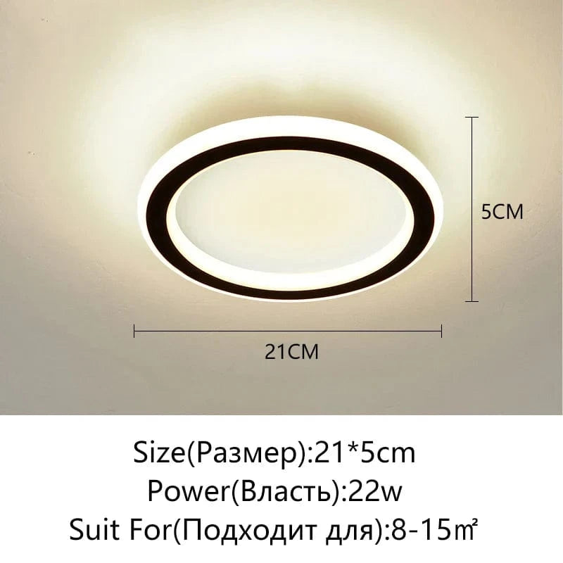 Plafonniers LED Surface pour Maison | Marco Lucetti F-Noir / Blanc froid