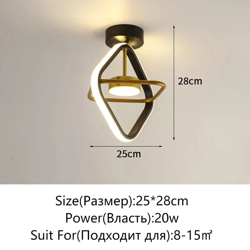 Plafonniers LED Surface pour Maison | Marco Lucetti H-Noir-Carré / Blanc froid