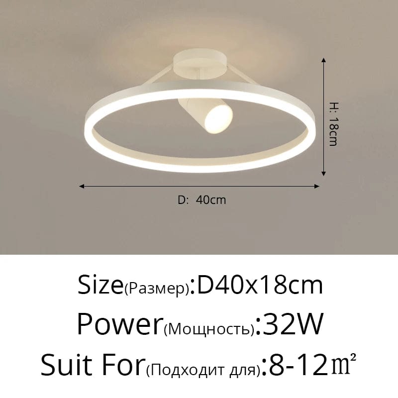 Plafonniers Nordiques Modernes: Éclairage Minimaliste pour Salon, Étude et Chambre