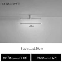 Plafonniers Minimalistes Nordiques: Illuminez Votre Intérieur | Marco Lucetti Blanc L60cm / Blanc froid (6 000 K)