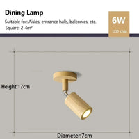 Plafonniers NordikWood™ avec Spot Rotatif à Réglage Facile | Marco Lucetti A bois / Blanc chaud