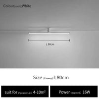 Plafonniers nordiques minimalistes pour un intérieur épuré | Marco Lucetti Blanc L80cm / Lumière neutre (4000K)