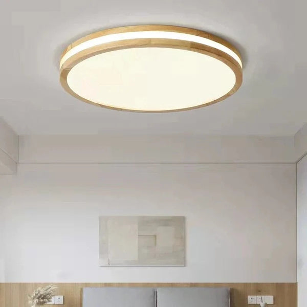 Plafonniers ronds en bois LED pour un intérieur moderne et chaleureux | Marco Lucetti