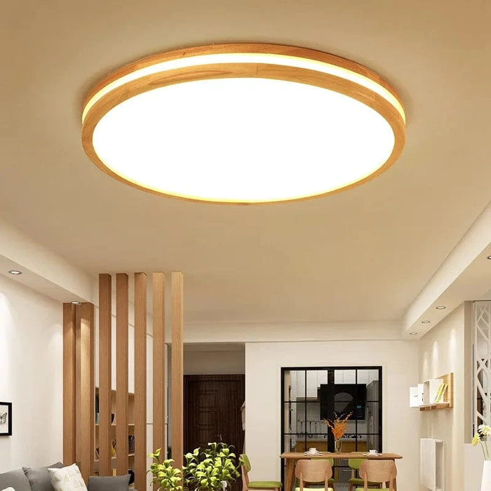 Plafonniers ronds en bois LED pour un intérieur moderne et chaleureux | Marco Lucetti