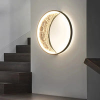 Post-moderne LED Art Lampe Lune pour Porche Couloir Chambre Salon | Marco Lucetti