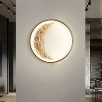 Post-moderne LED Art Lampe Lune pour Porche Couloir Chambre Salon | Marco Lucetti