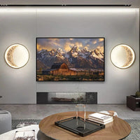 Post-moderne LED Art Lampe Lune pour Porche Couloir Chambre Salon | Marco Lucetti