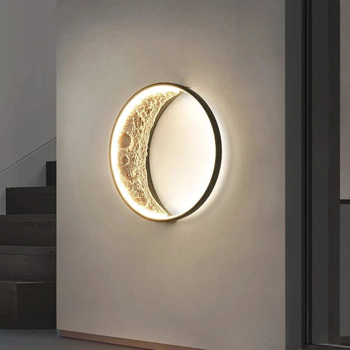 Post-moderne LED Art Lampe Lune pour Porche Couloir Chambre Salon | Marco Lucetti