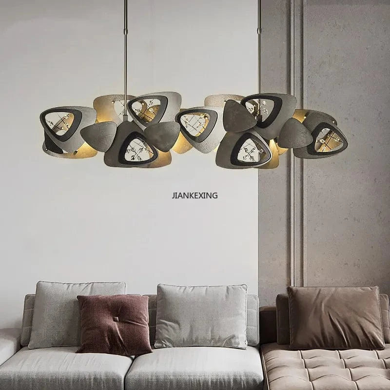 Postmodern LED Lustre Salle à Manger Salon Suspension Lumineuse Longue  | Marco Lucetti