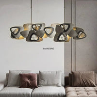 Postmodern LED Lustre Salle à Manger Salon Suspension Lumineuse Longue  | Marco Lucetti