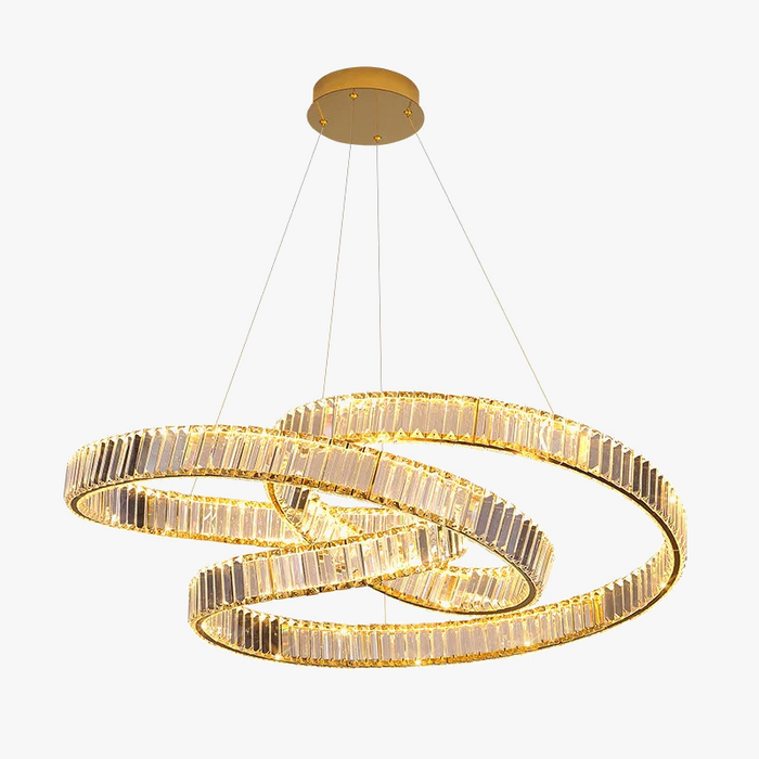Lustre LED en cristal nordique pour décoration luxueuse de salon Villa.