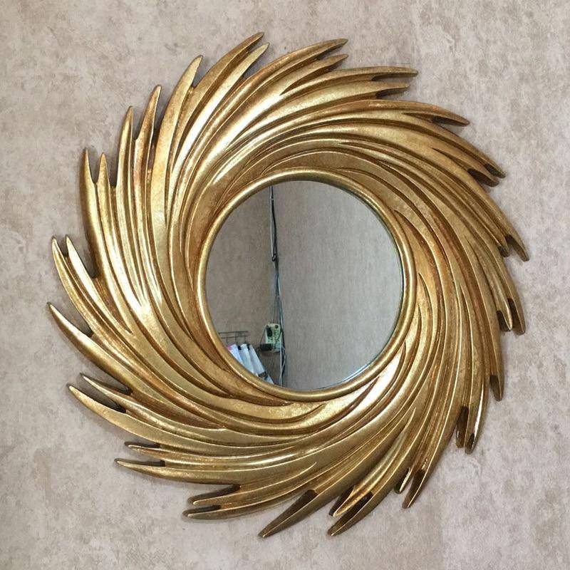 Miroir Soleil Spirale Décoratif Rond - Combinaison