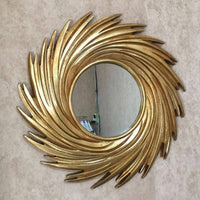 Miroir Soleil Spirale Décoratif Rond - Combinaison