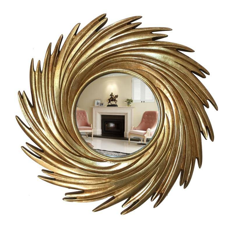 Miroir Soleil Spirale Décoratif Rond - Combinaison