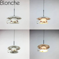 Suspension LED Tasse en céramique Fleurie
