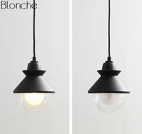 Suspension LED "Triangle Lumineux" en métal et verre