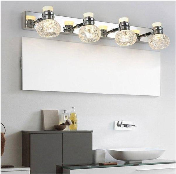 Applique murale LED Luxe en Cristal et Chrome