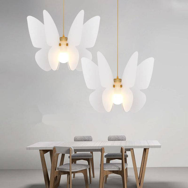 Suspension LED Blanche Butterfly