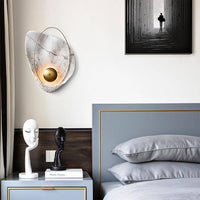Applique murale LED Marbrée et Dorée