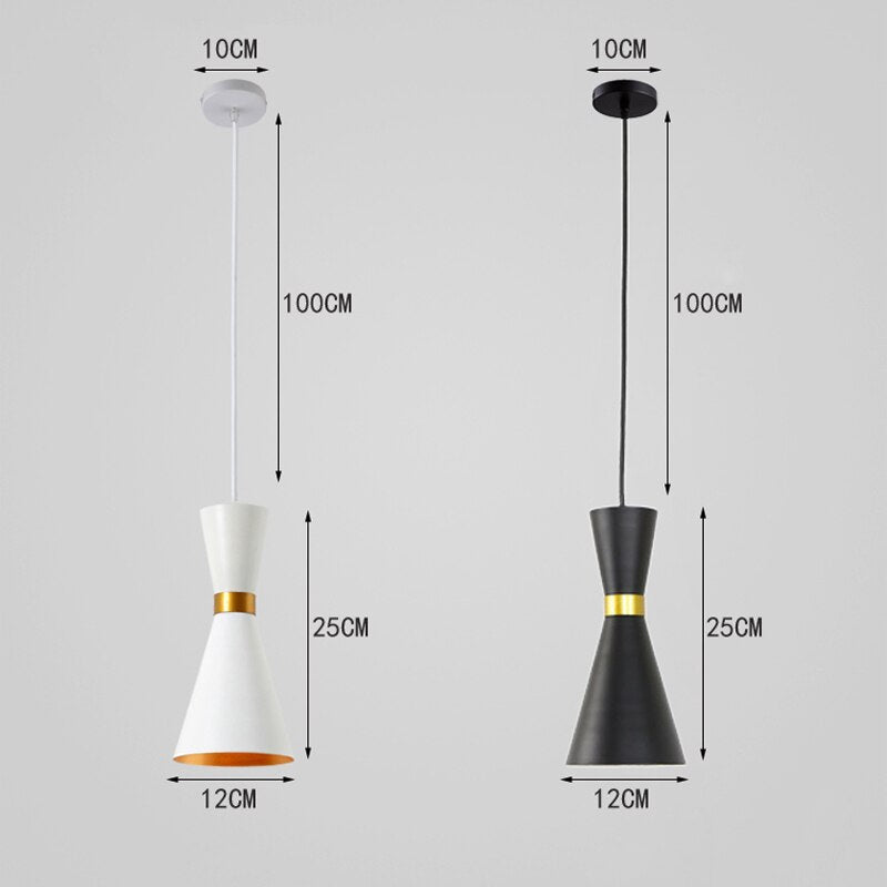 Suspension LED Horloge Métallique Gadea