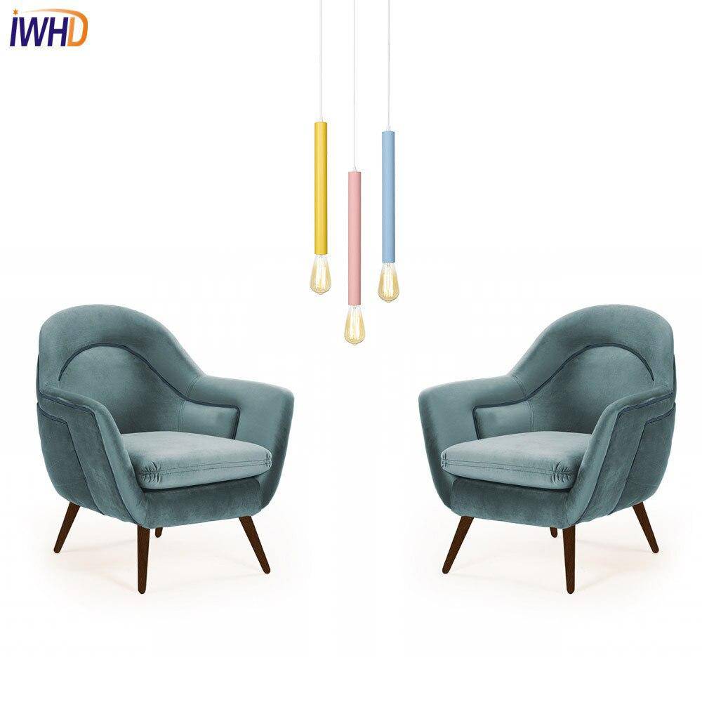 Suspension LED cylindre colorée: style unique