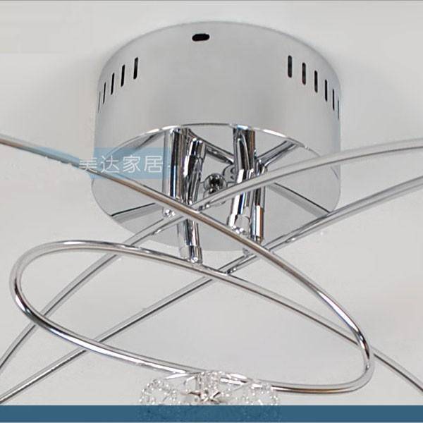 Plafonnier Luxe Chromé et Cristal