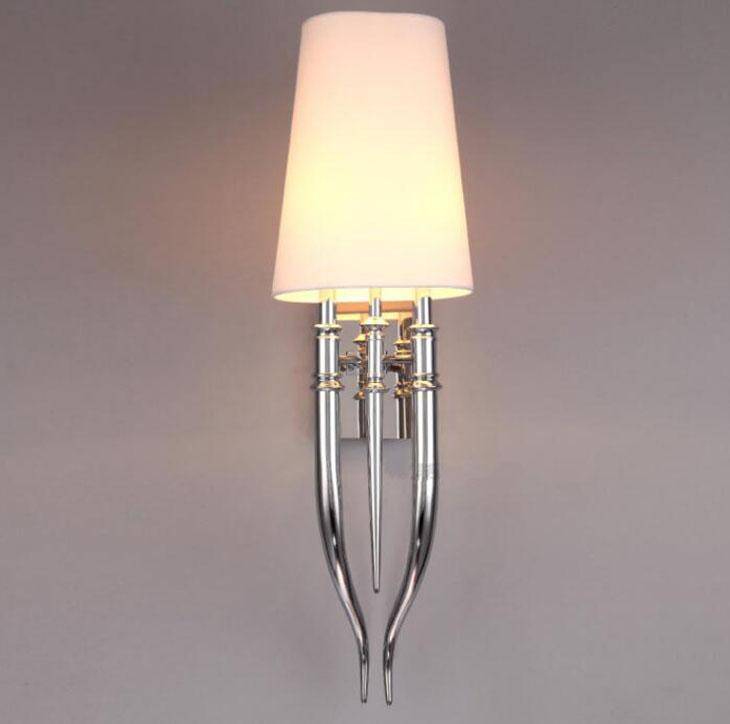 Applique murale LED chromée "Hôtel Luxe"