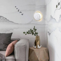 Applique murale Marbrée LED Dorée