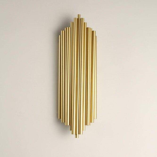 Applique murale LED dorée Shining