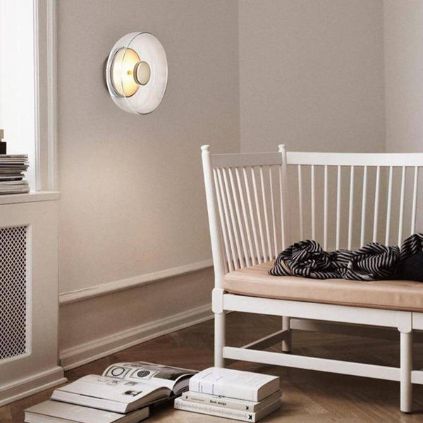 Applique murale LED ronde style Shining