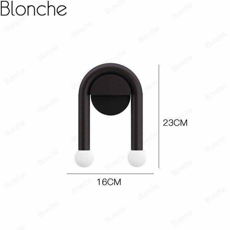 Applique murale LED noire double modernité