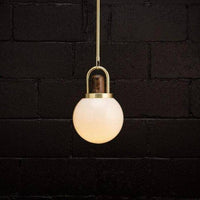 Suspension LED Chic en Verre et Métal Doré
