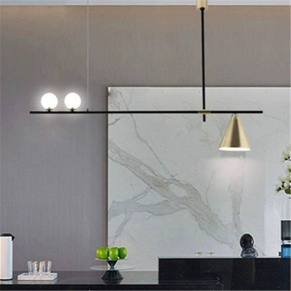 Lustre Magic design boule et cône