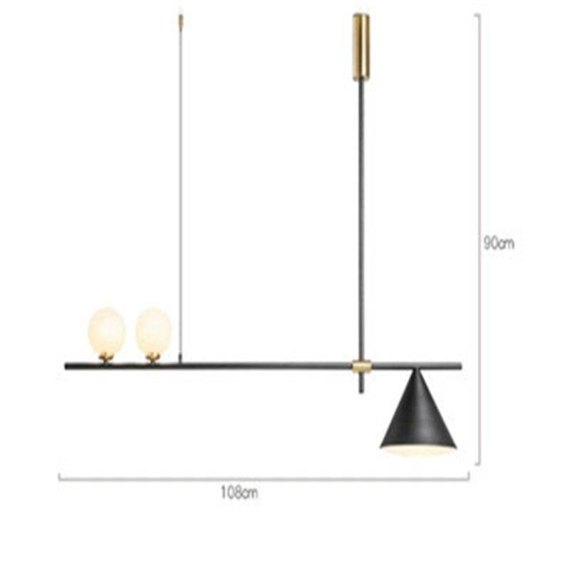 Lustre Magic design boule et cône
