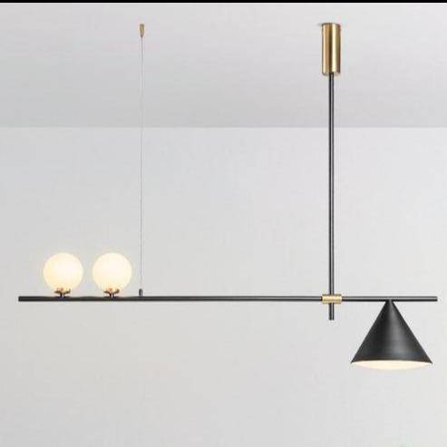 Lustre Magic design boule et cône