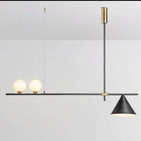Lustre Magic design boule et cône