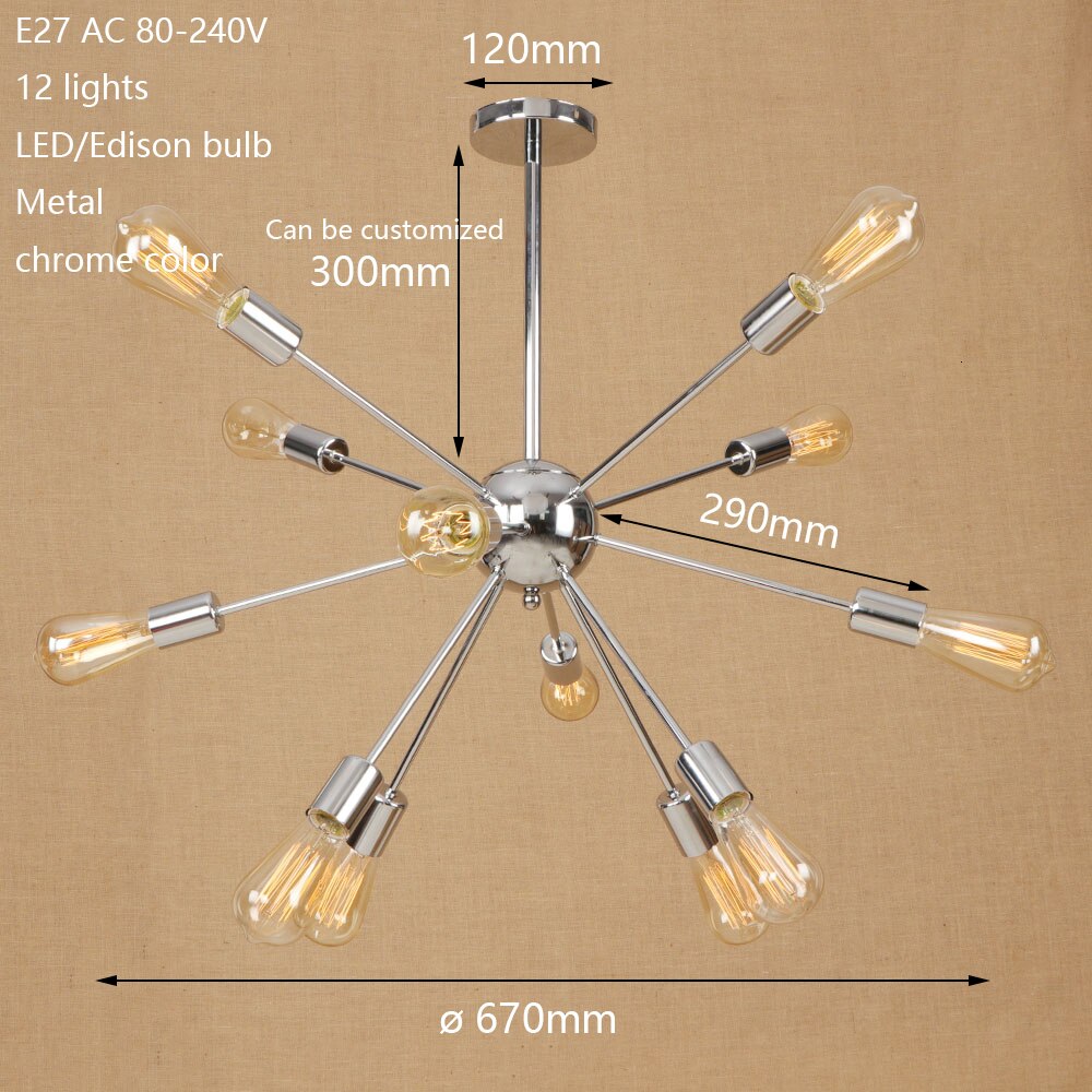 Lustre Makari LED Métallique ajustable