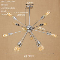Lustre Makari LED Métallique ajustable