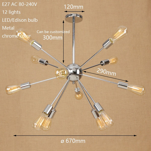 Lustre Makari LED Métallique ajustable
