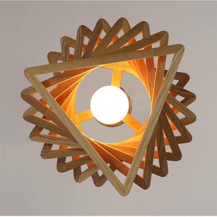 Lustre en bois FruitTriangles