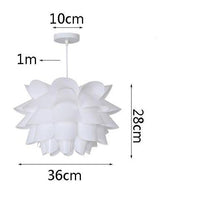 Suspension LED Fleur Blanche - Ambiance Illuminée
