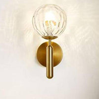 Applique Murale LED Moderna avec Boule en Verre - Sconce Cylindrique