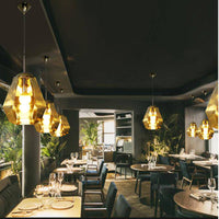 Suspension LED en verre coloré : Diamants Design