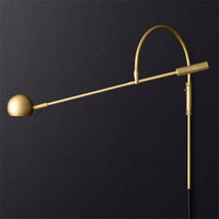 Applique murale LED dorée Shake