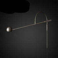 Applique murale LED dorée Shake