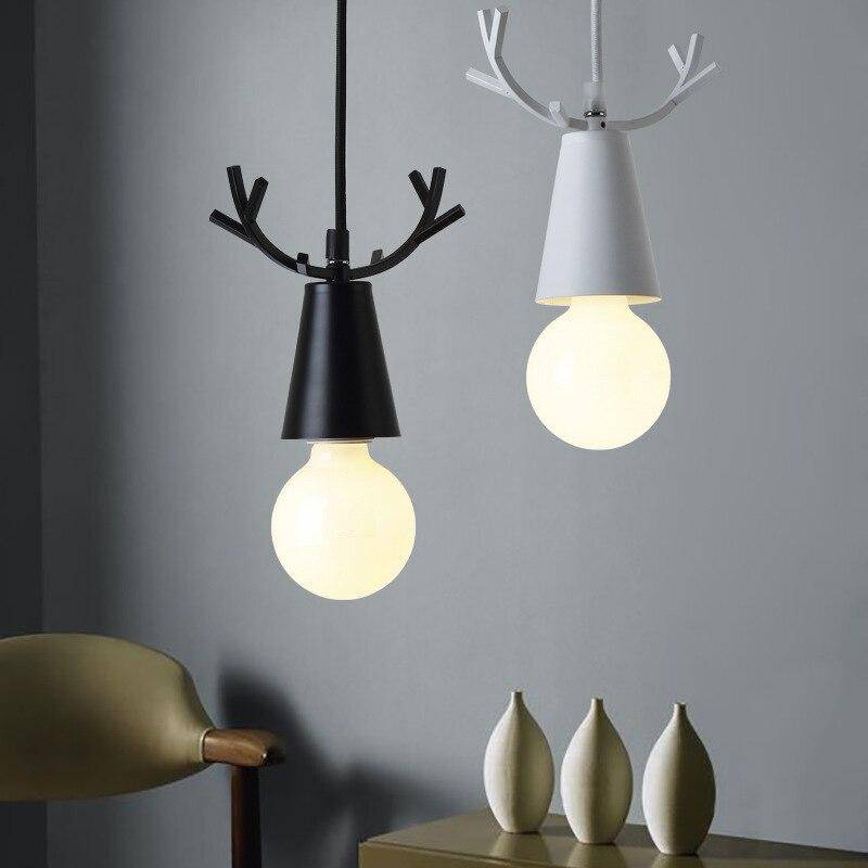 Suspension LED Conique aux Cornes Lumineuses
