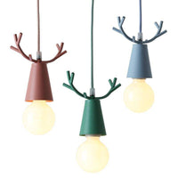 Suspension LED Conique aux Cornes Lumineuses