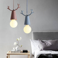 Suspension LED Conique aux Cornes Lumineuses