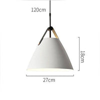Suspension Conique Colorée avec Anse en Tissu